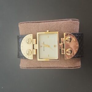 Michael Kors Gold and Black Watch with Decorative Elements with New Battery
